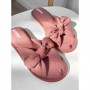 Женские комнатные тапочки Twins HS-VL Бант-перекрестные, открытые, розовые, размер 40 (26 см)