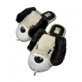 Женские комнатные тапочки Gemelli Щенок, закрытые, бежевые, размер 36