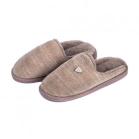 Женские домашние тапочки Twins HS-Lux получешки, мокко, размер 36-37