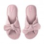 Женские комнатные тапочки Twins HS-VL Бант-перекрестные, открытые, бежевые, размер 38-39