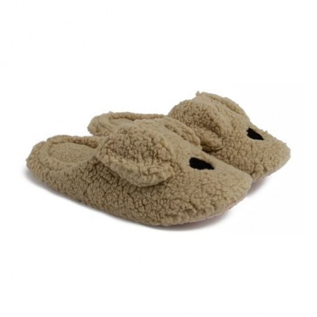 Женские домашние тапочки Twins HS-LUX Animals Dog получешки, бежевые, размер 36-37 (24 см)