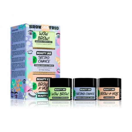 Набор для ухода за бровями Beauty Jar Brow Care Trio (масло, 15 мл + маска, 15 мл + скраб, 15 мл)