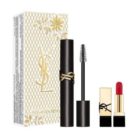 Набор для макияжа Yves Saint Laurent Mascara Lash Clash Set (тушь для ресниц, 9 мл + помада для губ, 1.3 г)