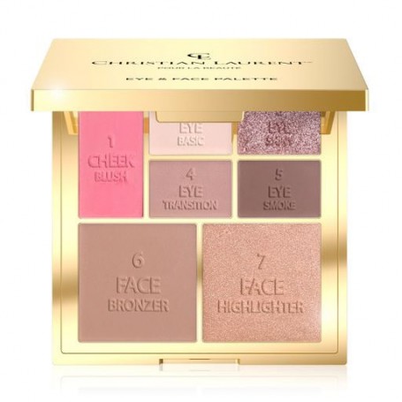 Палетка для контуринга лица и макияжа глаз Christian Laurent Eye & Face Palette, 11.8 г