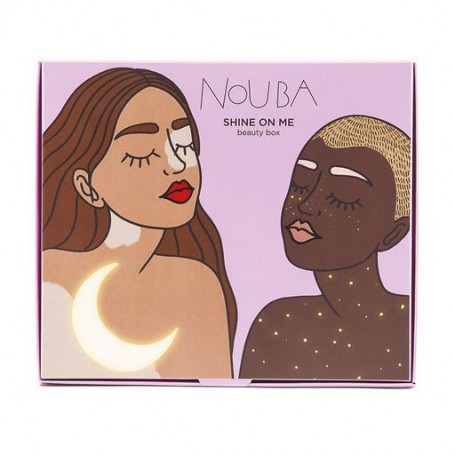Подарочный набор для макияжа NoUBA Shine On Me Red (тушь для ресниц, 9 мл + помада для губ, 6 мл + жидкий хайлайтер, 30 мл)
