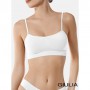 Бесшовный топ женский Giulia Cami Top на тонких бретелях, White, размер L/XL