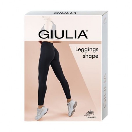 Леггинсы женские Giulia Leggings Shape с push-up эффектом и широким поясом, Black, размер L/XL