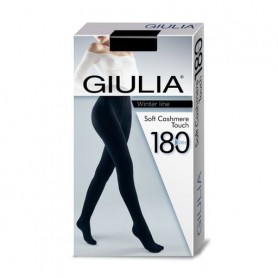 Колготки женские Giulia Soft Cashmere Touch теплые, 180 DEN, Nero, размер 5