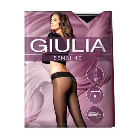 Колготки женские Giulia Sensi без шортиков, 40 DEN, Nero, размер 2