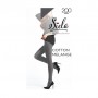 Колготки женские Siela Cotton Melange, 200 DEN, Dark Grey, размер 2