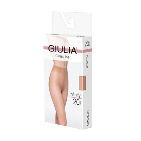 Колготки женские Giulia Infinity классические, без шортиков, 20 DEN, Daino, размер 5 (Smart Box)