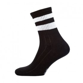 Носки женские Siela RT1322-057 высокие, полоски, черные, размер 36-39