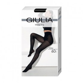 Колготки женские Giulia Inlay с шортиками, 60 DEN, Nero, размер 2