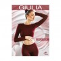 Спортивный топ женский Giulia Crop Top с длинным рукавом, Nero, размер L/XL