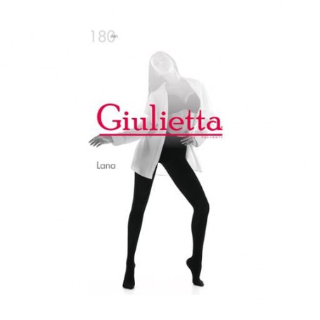 Колготки женские Giulietta Calze Collants Lana 180 DEN Nero размер 2