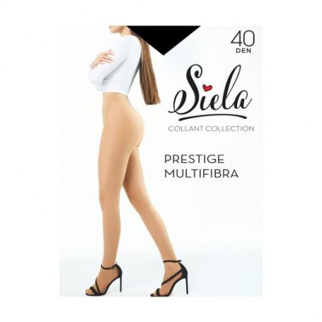 Колготки женские Siela Prestige Multifibra, 40 DEN, Nero, размер 3