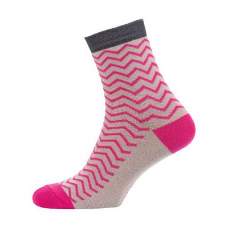 Носки женские Siela RT1312-070 высокие, бежевые с волнами, размер 39-42