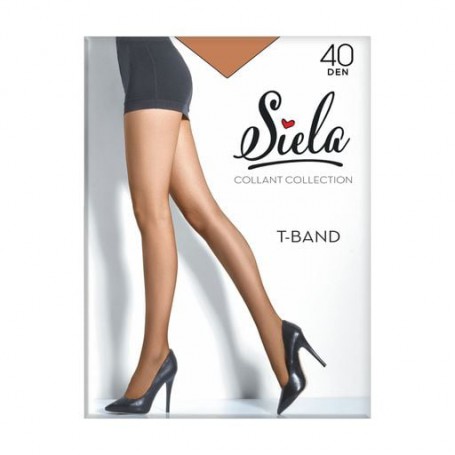 Колготки женские Siela T-Band без шортиков, 40 DEN, Glace, размер 2