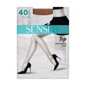 Колготки женские Sensi Fly Top Tights с заниженной талией, 40 DEN, черный, размер 4