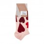 Носки женские AmiGA Розовые сердца, средние, размер 23-25