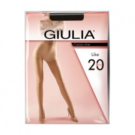 Колготки женские Giulia Like классические, с шортиками, 20 DEN, Nero, размер 4