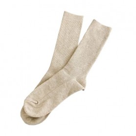 Носки женские Twins 11562 высокие, хлопчатобумажные, в рубчик, меланж, размер 36-40