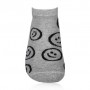 Носки женские AmiGA Смайл, укороченные, серые, размер 23-25
