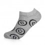 Носки женские AmiGA Смайл, укороченные, серые, размер 23-25