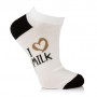 Носки женские Амига женские укороченные I love milk р.23-25