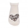 Носки женские AmiGA Леопардовое сердце, укороченные, размер 23-25
