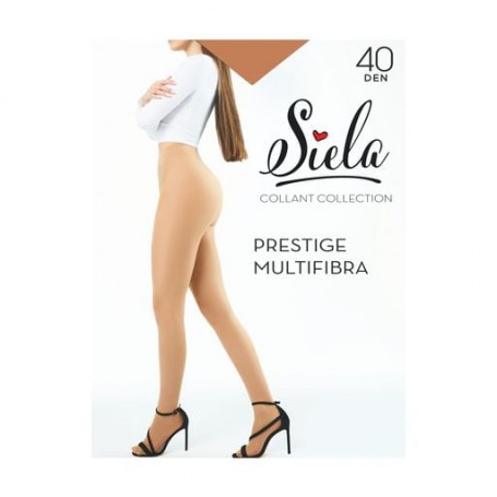 Колготки женские Siela Prestige Multifibra, 40 DEN, Glace, размер 3