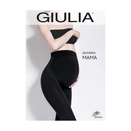 Леггинсы женские Giulia Mama Leggings с бесшовным верхом, Nero, размер S/M