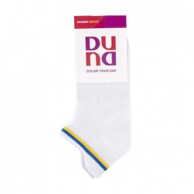 Носки женские Duna 3357 короткие, белые, размер 21-23