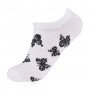 Носки женские AmiGA Черная бабочка, укороченные, белые, размер 23-25