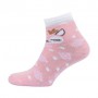 Носки женские Siela RT1212-108 классические, махровые, розовые с оленем, размер 36-39
