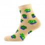 Носки женские Siela RT1312-131 высокие, желтые с кактусами, размер 36-39