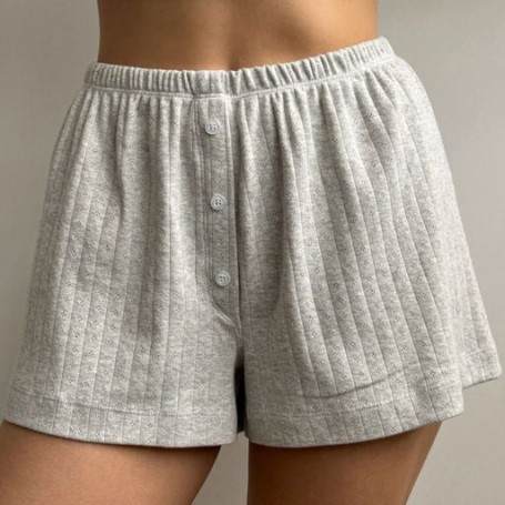 Шорты женские Twins Рибана, светло-серые, размер S (13858)