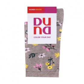 Носки женские Duna 3373 высокие, темно-бежевые, размер 21-23