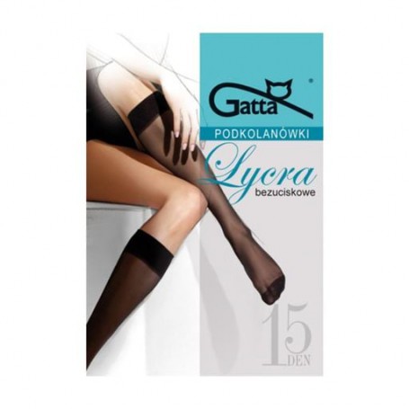 Гольфы женские Gatta Lycra, 15 DEN, Nero