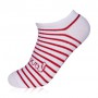 Носки женские AmiGA Love спортивные, белые в рубчик, размер 23-25
