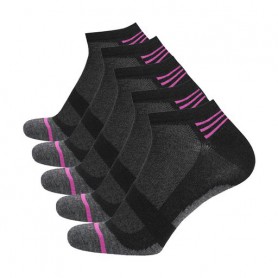 Набор носков женских Duna 8020 укороченные, черные, размер 21-23, 5 пар