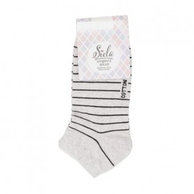 Носки женские Siela RT1312-046 короткие, меланж полоска, размер 36-39