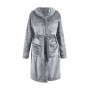 Халат флисовый Soho Gray Blue с капюшоном, размер XL (6878744)