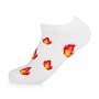 Носки женские AmiGA Огонек, укороченные, белые, размер 23-25