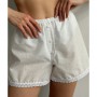 Шорты женские Twins Батист, с кружевом, белые, размер M/L (13023)