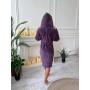 Халат женский махровый M Фиолетовый (П4К-al-halat-015-02) (1006534)
