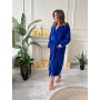 Халат женский махровый M Синий (П4К-al-halat-002-02) (1006532)