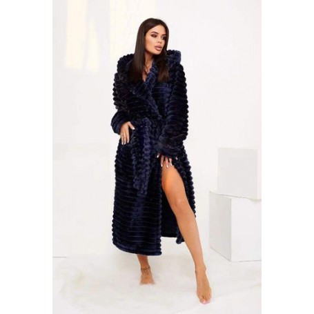 Халат махровый однотонный L-XL Синий (П4К-am-f-halat-003) (1041235)