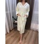 Халат женский велюровый XL Молочный (П4К-post-halat-003-24) (1009470)
