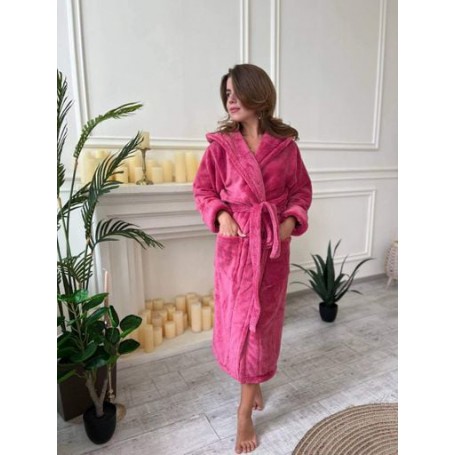 Халат женский махровый S Розовый (П4К-al-halat-001) (1006566)